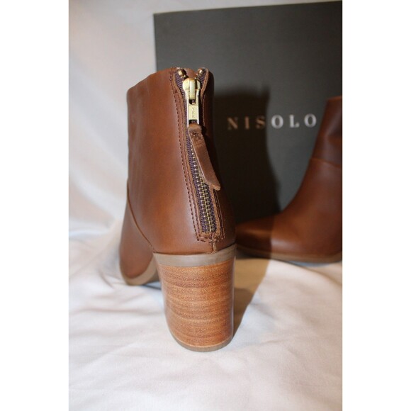 Nisolo Women's Dari Leather Commuter Boots BROWN Size‎ 9.5 NIB $250 RARE COLOR - Picture 3 of 6